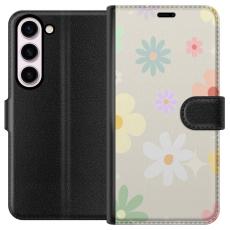 iSecrets - Pl&aring;nboksfodral till Samsung Galaxy S23 med fejdande blommor