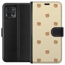 iSecrets - Pl&aring;nboksfodral till Motorola Moto G72 med Bj&ouml;rnm&ouml;nster