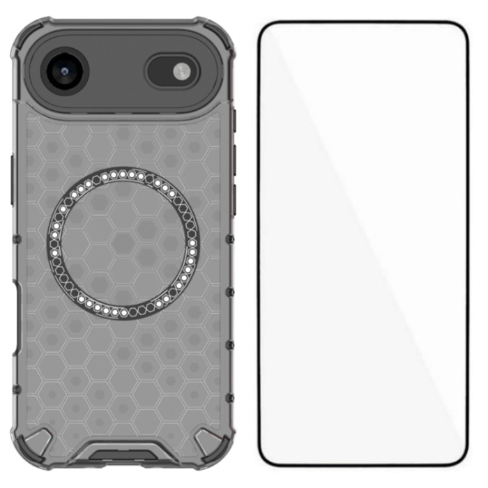 WANLONFENG - WANLONFENG iPhone 17 Air Mobilskal Magsafe med Härdat Glas