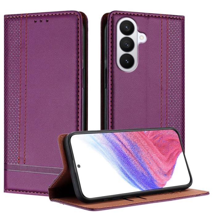 OEM - Mobilfodral för Samsung Galaxy S26 Plus Konstläder Ställ - Lila