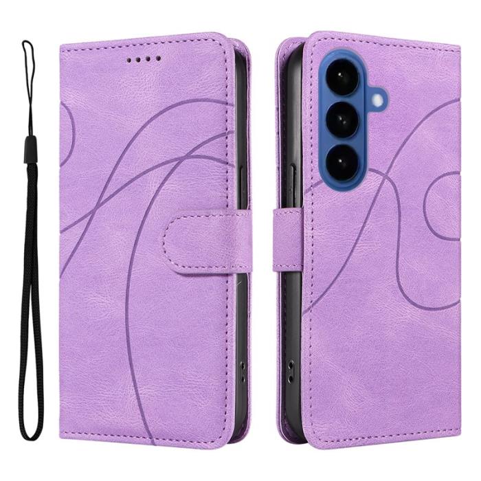 OEM - Plånboksfodral för Samsung Galaxy S26 Plus Konstläder Ställ - Ljuslila