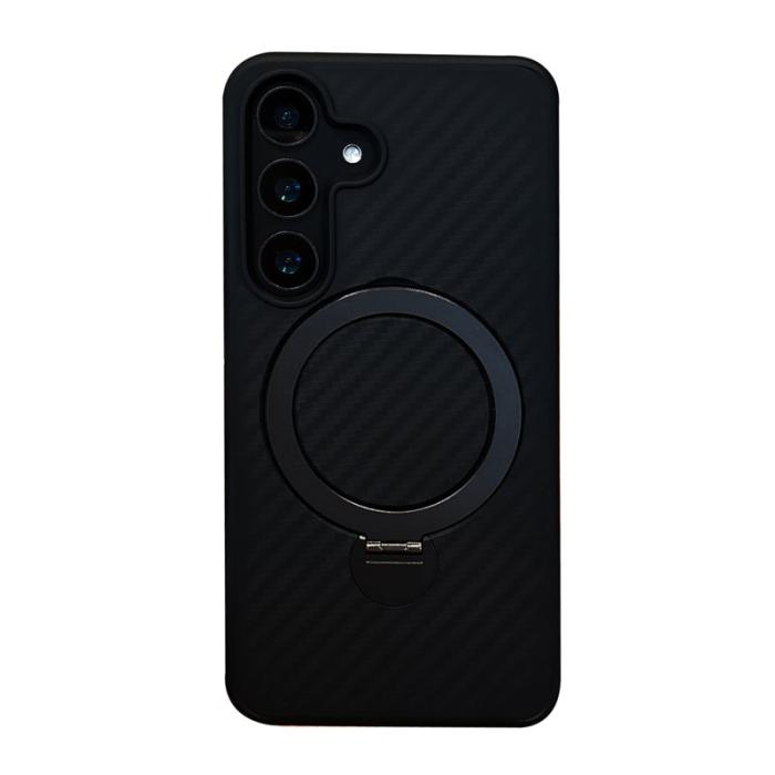 OEM - Mobilskal för Samsung Galaxy S26 Magnetiskt PC + TPU Kickstand - Svart