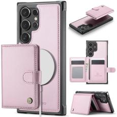 JEEHOOD - JEEHOOD Mobilskal f&ouml;r Samsung Galaxy S26 Ultra Magnetiskt Konstl&auml;der - Rosa