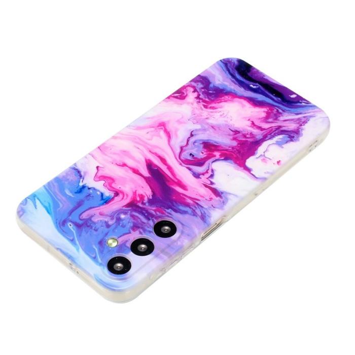 OEM - Mobilskal för Samsung Galaxy S26 Plus Marmor mönster TPU - Rosa