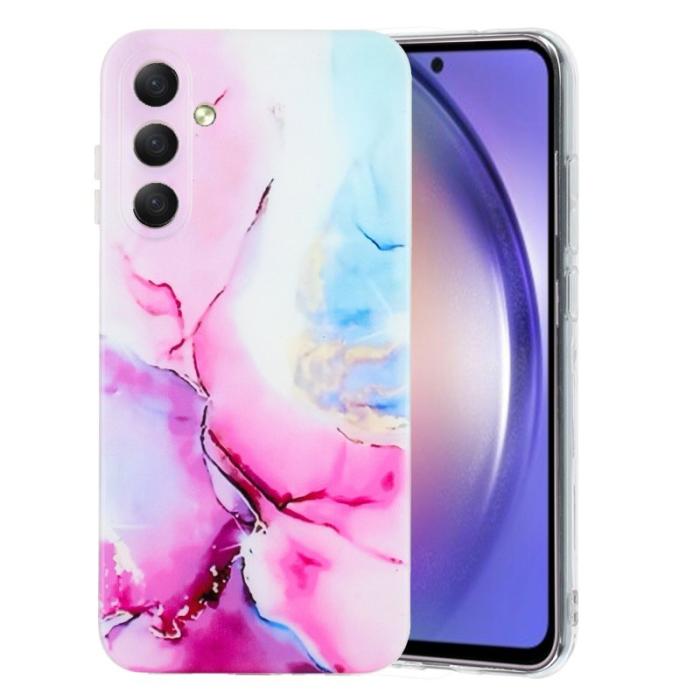 OEM - Mobilskal för Samsung Galaxy S26 Plus Marmor TPU - Rosa
