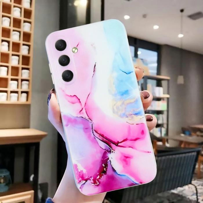 OEM - Mobilskal för Samsung Galaxy S26 Plus Marmor TPU - Rosa