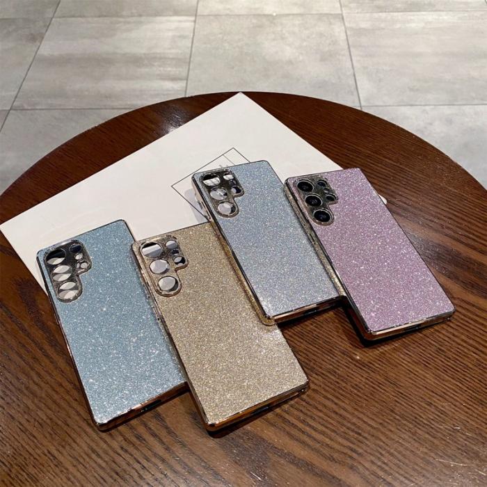 OEM - Mobilskal för Samsung Galaxy S26 Ultra Glitter Anti Drop PC + TPU - Blå