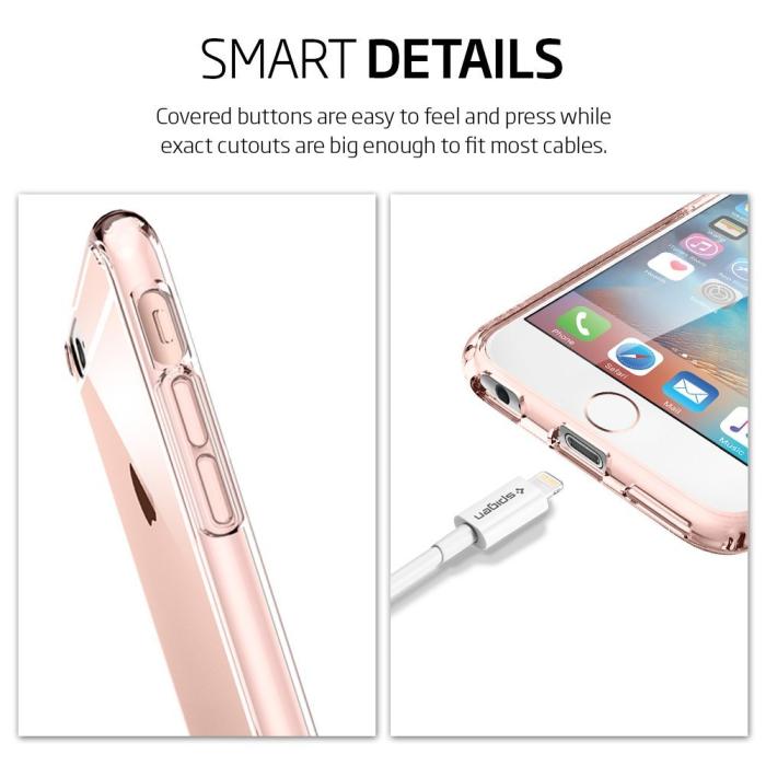 Spigen - Spigen Ultra Hybrid Skal till iPhone 6S Plus - RoseGold