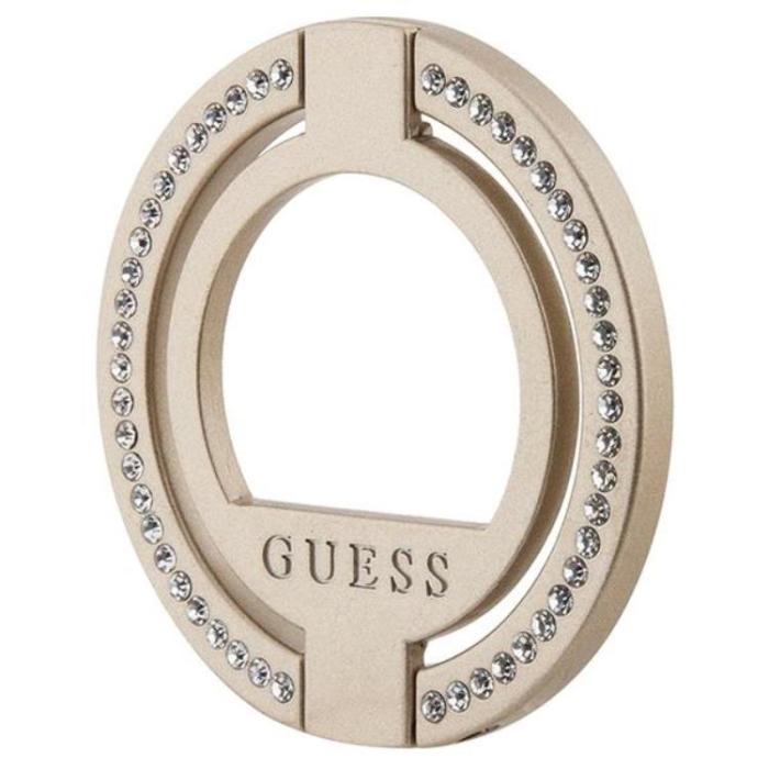 Guess - Guess Ringhållare Magsafe Rhinestone - Guld