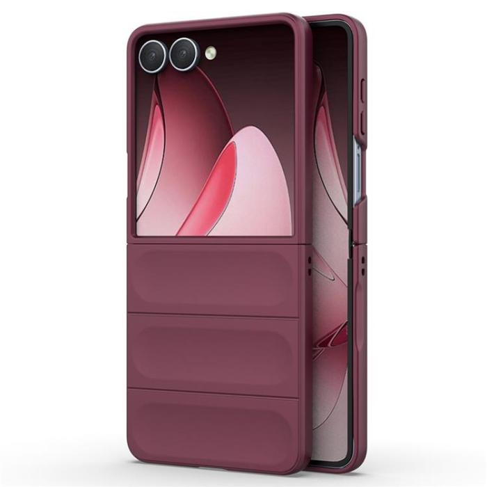 A-One Brand - Galaxy Z Flip 7 Mobilskal Anti-Drop TPU Rugged - Vinröd