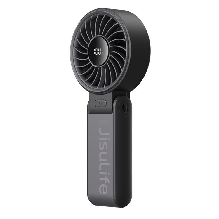 Jisulife Bärbar USB Handfläkt 3600 mAh Fan Life7 - Svart