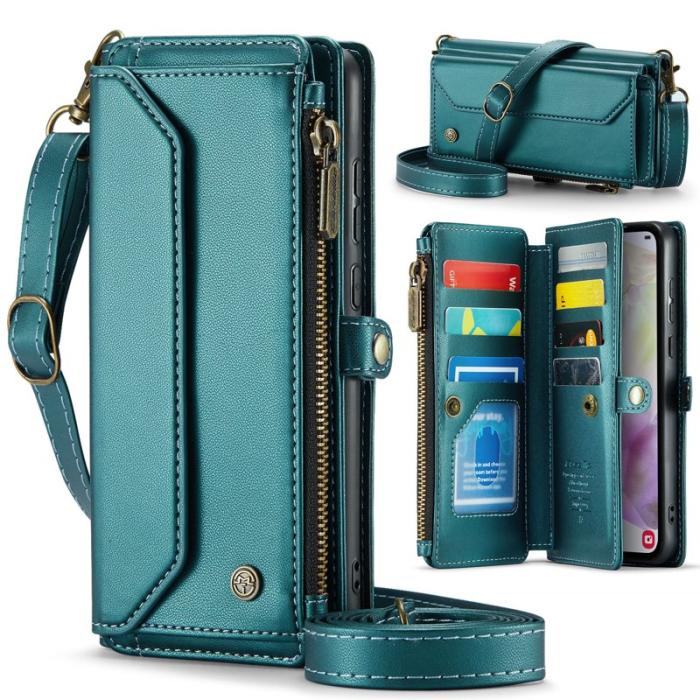 Caseme - CASEME Plånboksfodral Konstläder för Samsung Galaxy A35 5G - Grön