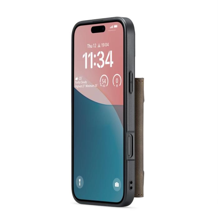 DG.MING - DG.MING M2 Series Mobilskal till iPhone 17 PU + PC + TPU - Brun