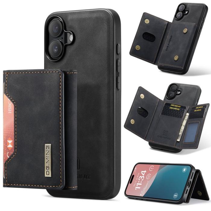 DG.MING - DG.MING M2 Series Mobilskal till iPhone 17 PU + PC + TPU - Svart