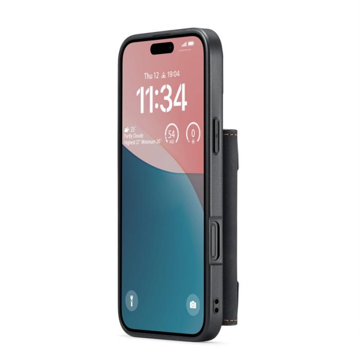 DG.MING - DG.MING M2 Series Mobilskal till iPhone 17 PU + PC + TPU - Svart