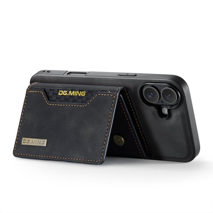 DG.MING - DG.MING M2 Series Mobilskal till iPhone 17 PU + PC + TPU - Svart