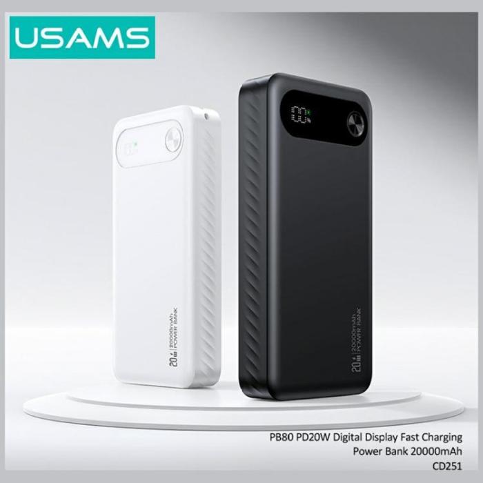 USAMS - USAMS Powerbank 20000mAh 20W PB80