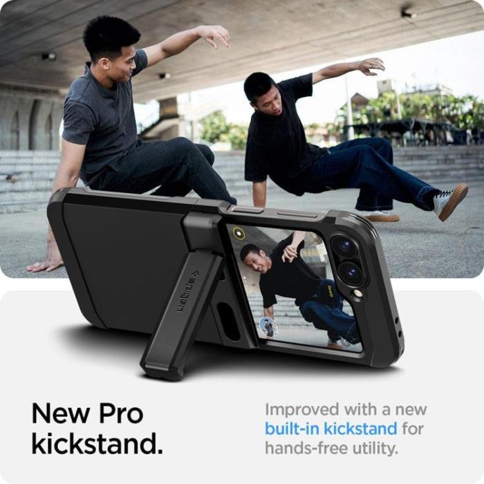 UTGATT - Spigen Galaxy Z Flip 6 Mobilskal Tough Armor Pro - Svart
