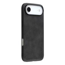 X-Level - X-LEVEL Bojue-3 iPhone Air Fodral Konstl&auml;der belagt Svart
