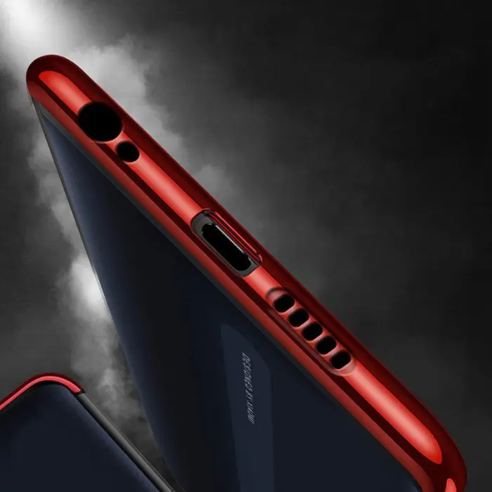 OEM - Clear skal med frame till Xiaomi Redmi 8A - Svart