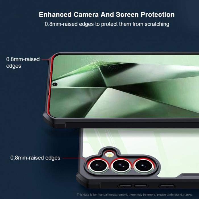 XUNDD - XUNDD Mobilskal till Samsung Galaxy S24 FE TPU + Akryl Hybrid Svart