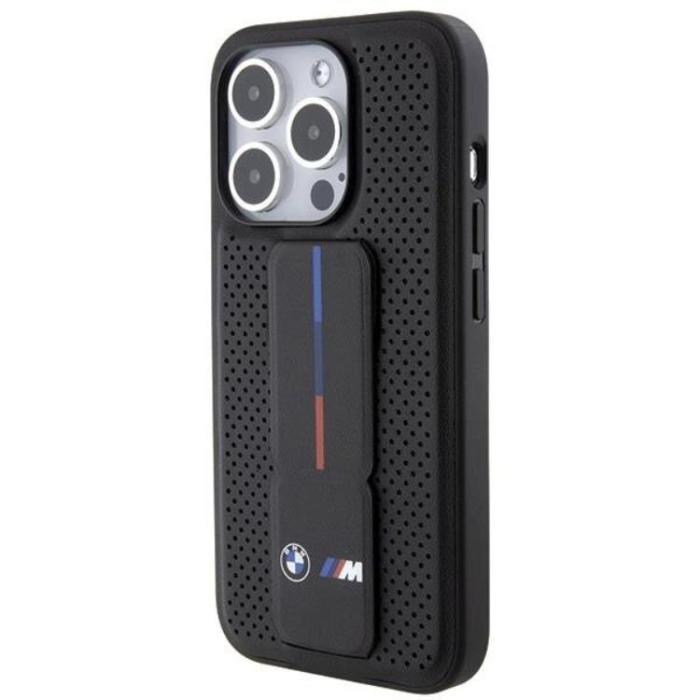 BMW - BMW iPhone 15 Pro Mobilskal Grip Stand Smooth & Perforated