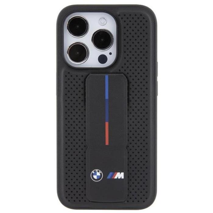 BMW - BMW iPhone 15 Pro Mobilskal Grip Stand Smooth & Perforated