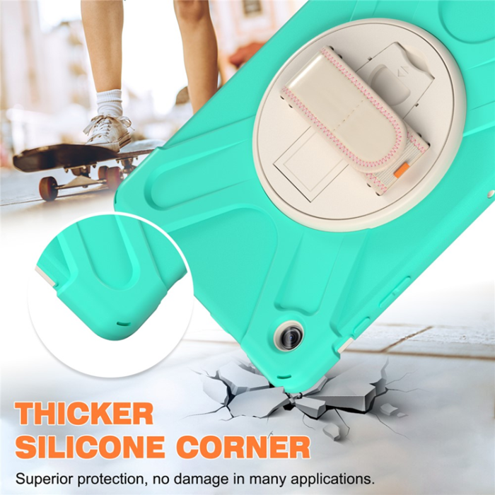 A-One Brand - Galaxy Tab A9 Plus Mobilskal Silikon Rotary Kickstand