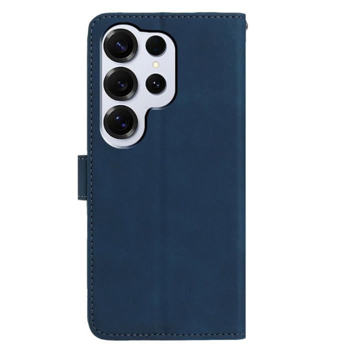 OEM - Samsung Galaxy S26 Ultra Fodral Konstläder Ställ - Blå