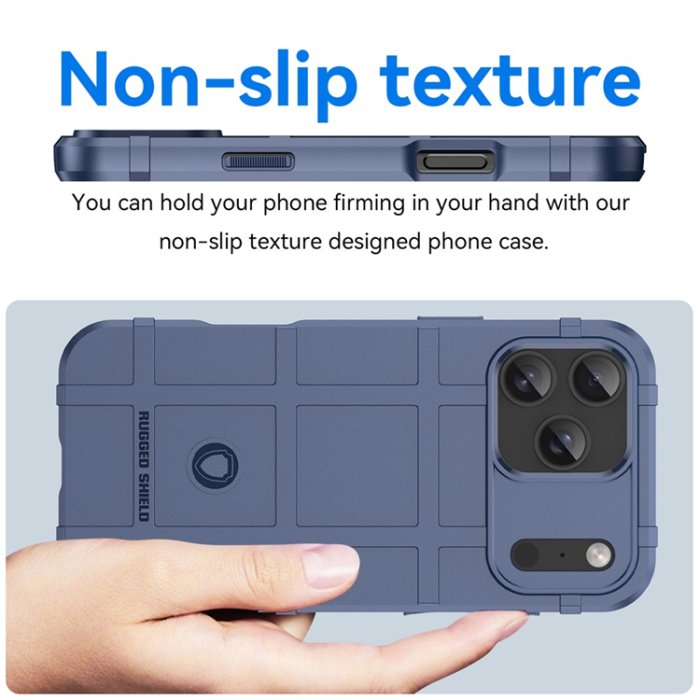 A-One Brand - iPhone 17 Pro Max Mobilskal Grid Design Soft TPU - Blå