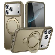 A-One Brand - iPhone 17 Pro Max Mobilskal MagSafe Rotating Kickstand - Khaki