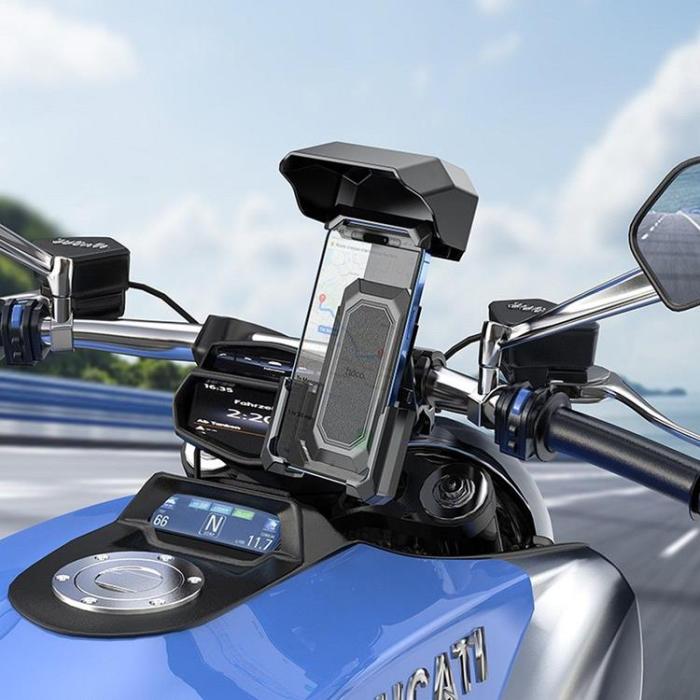 Hoco - Hoco Motorcykel/Cykelhållare för Mobil H31 - Svart