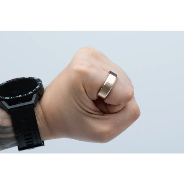 OEM - Smart Ring Med Laddningsbox - Storlek 7 (17.3mm)  - Guld