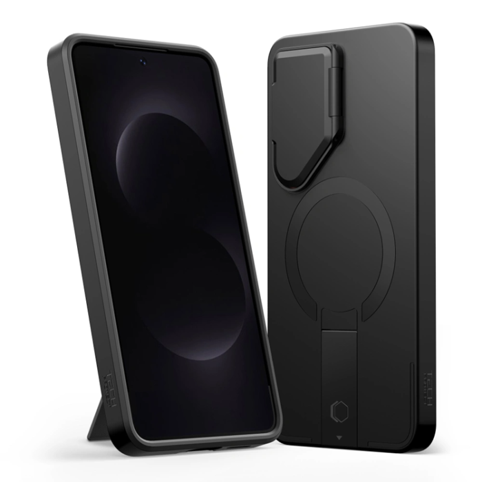 Tech-Protect - Tech-Protect Mobilskal För Galaxy S26 Magsafe Kevlar Aura - Svart/Orange