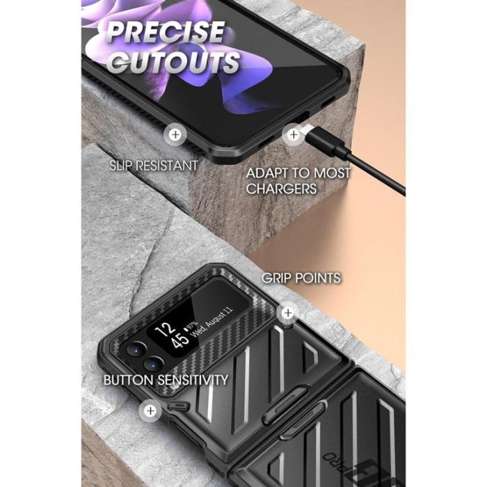 SupCase - SupCase Galaxy Z Flip 4 Skal Unicorn Beetle Pro - Svart