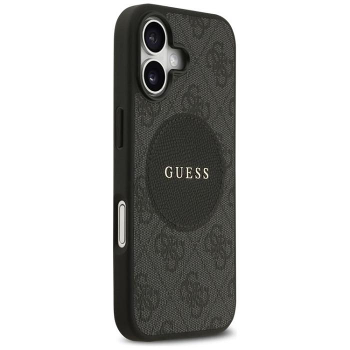 Guess - Guess iPhone 17 Mobilskal MagSafe 4G Circle Classic Logo - Svart