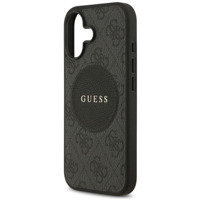 Guess - Guess iPhone 17 Mobilskal MagSafe 4G Circle Classic Logo - Svart