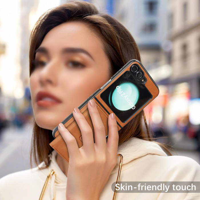 A-One Brand - Galaxy Z Flip 6 Mobilskal MagSafe Detachable Korthållare Kickstand