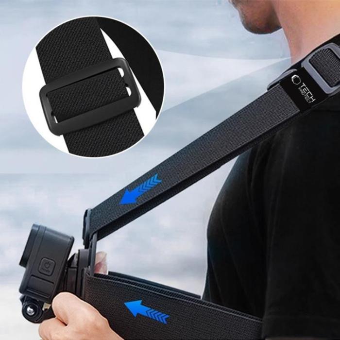 Tech-Protect - Tech-Protect Bröstfäste GoPro/DJI - Svart