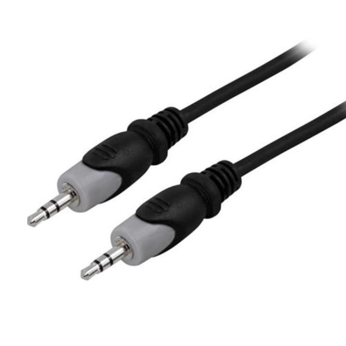 UTGATT1 - Deltaco 3.5mm Ljud Kabel 1 m - Svart