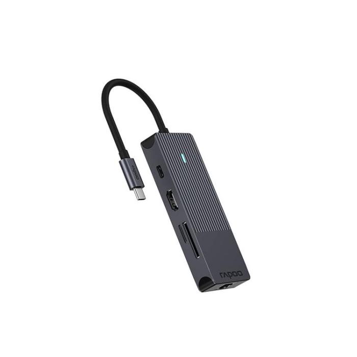 Rapoo - RAPOO Multiport UCM-2004 8-i-1 USB-C-Adapter