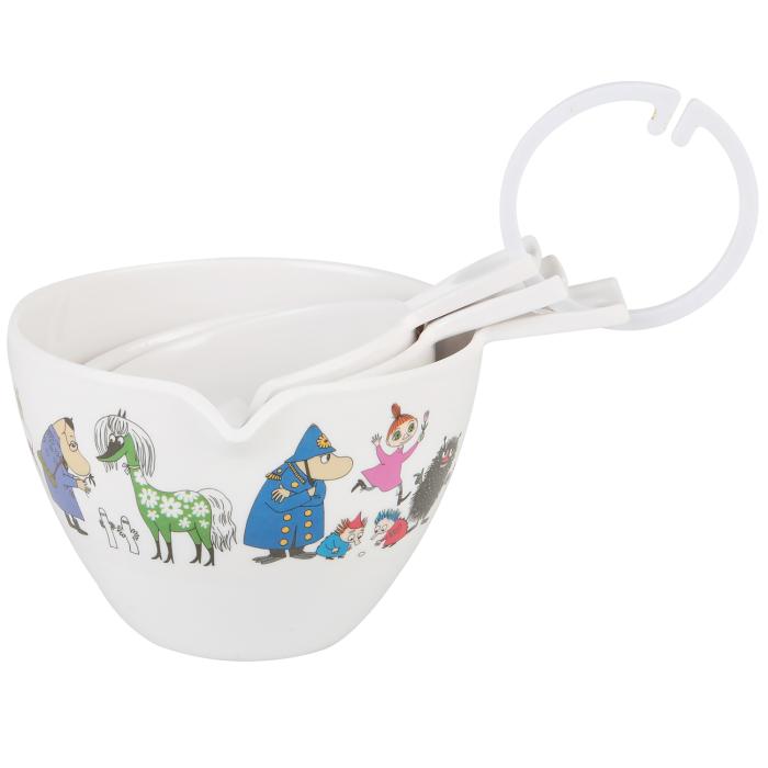 OEM - MUMIN Mumin Figurer, Måttskålar, Vita