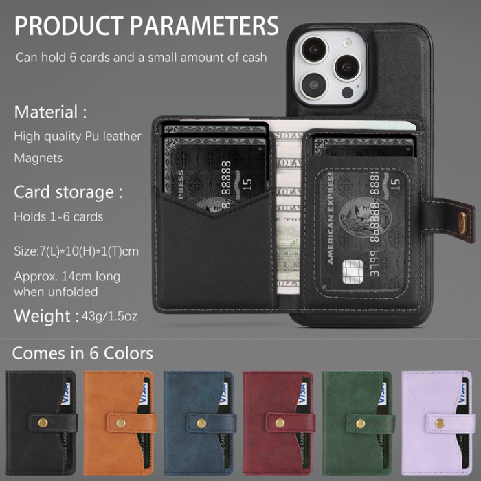 A-One Brand - iPhone 16 Pro Max Mobilskal MagSafe Detachable Korthållare