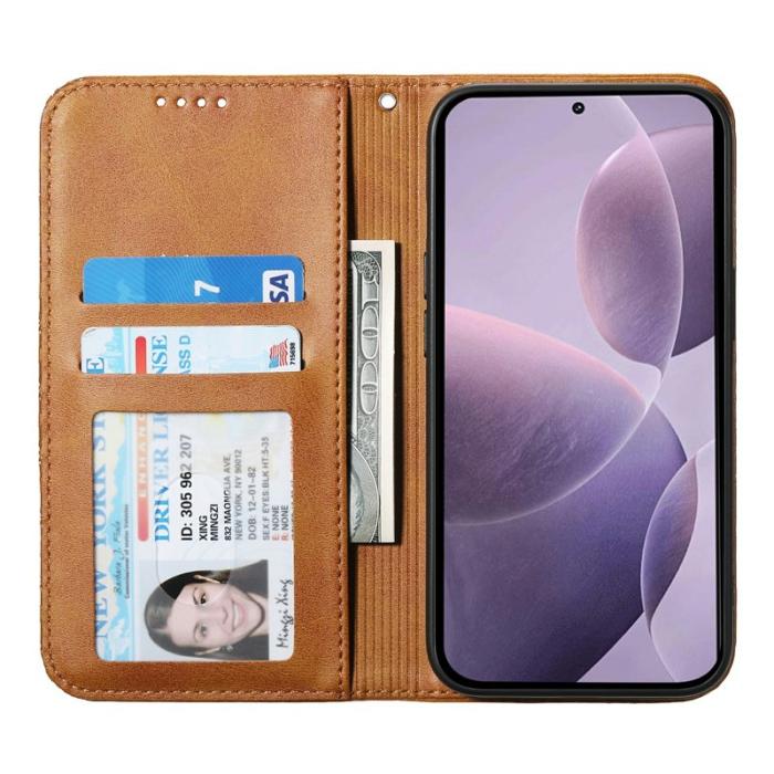 OEM - Samsung Galaxy S26 Fodral Konstläder Plånboksfodral - Gul