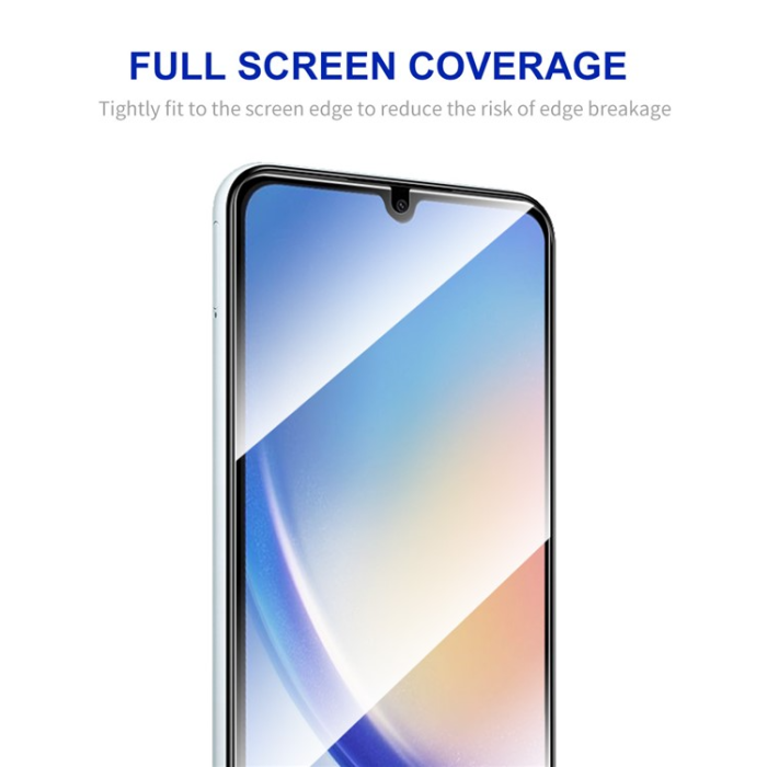 Boom of Sweden - [2-PACK] Galaxy A34 5G Härdat Glas Skärmskydd - Svart