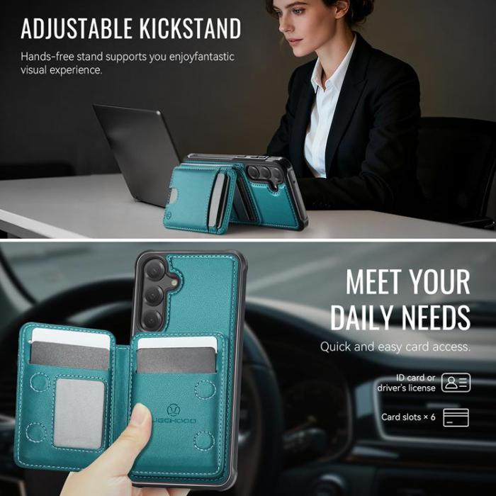 OEM - JEEHOOD Samsung Galaxy S23 FE Fodral Konstläder - Blå