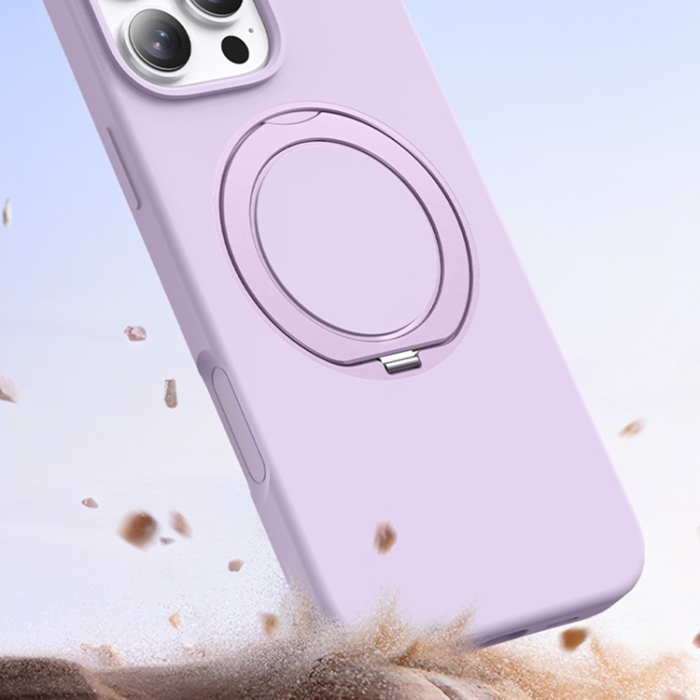 A-One Brand - iPhone 15 Pro Max Mobilskal MagSafe Silikon Roterande