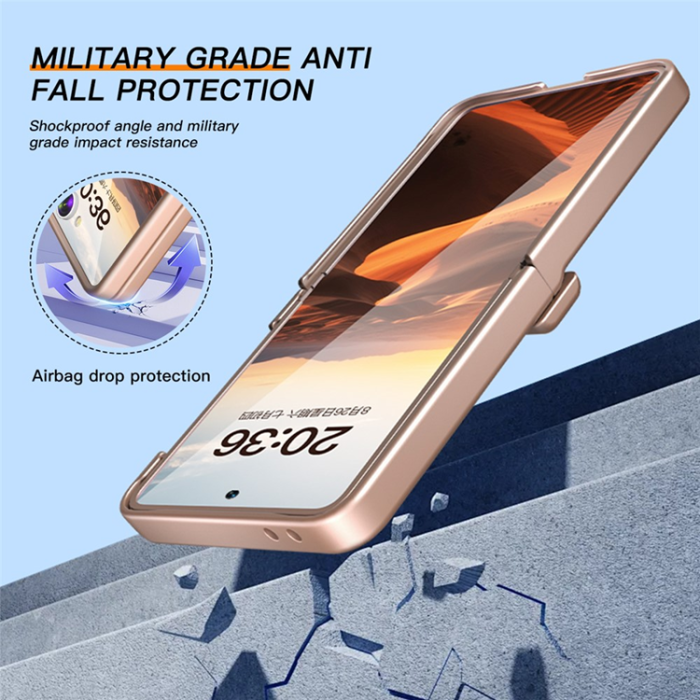A-One Brand - Galaxy Z Flip7 Mobilskal Hinge Protection - Roséguld