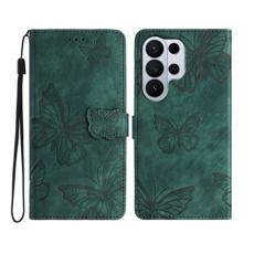 OEM - Samsung Galaxy S26 Ultra Pl&aring;nboksfodral Fj&auml;ril Design Flip Konstl&auml;der - Gr&ouml;n