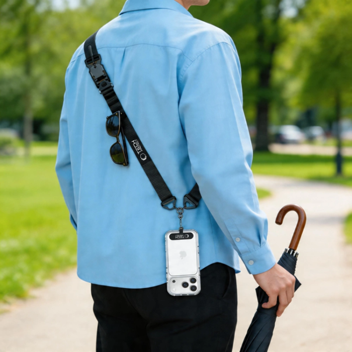 Tech-Protect - Tech-Protect Mobilrem Crossbody C9S - Svart
